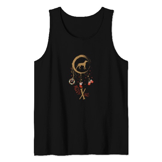 dog dreamcatcher Christmas Weimaraner Tank Tops