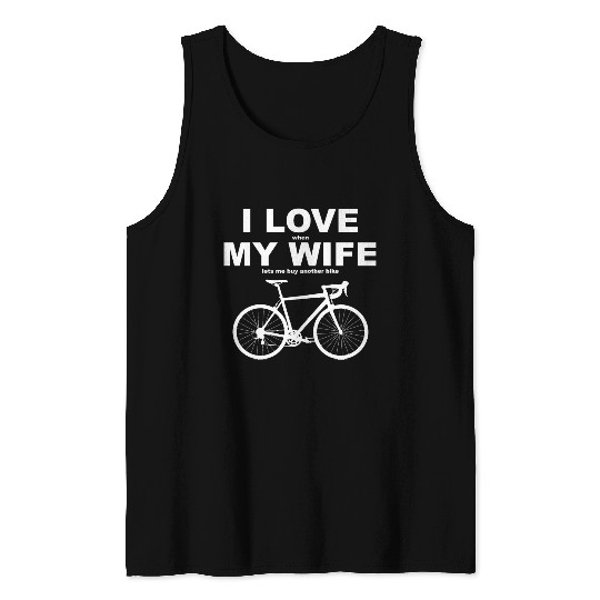 I LOVE MY WIFE Essential Tank Tops