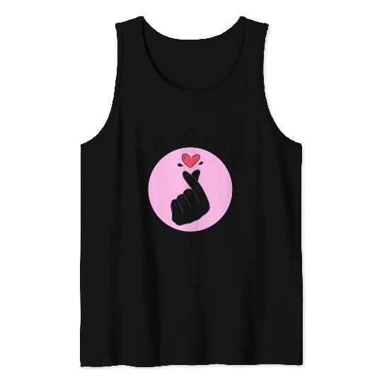 Korean heart symbol - Spread Love Intention Series Tank Tops