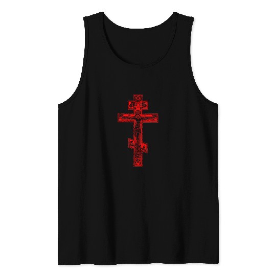 Russian Orthodox Three Bar Cross Classic Tank Tops