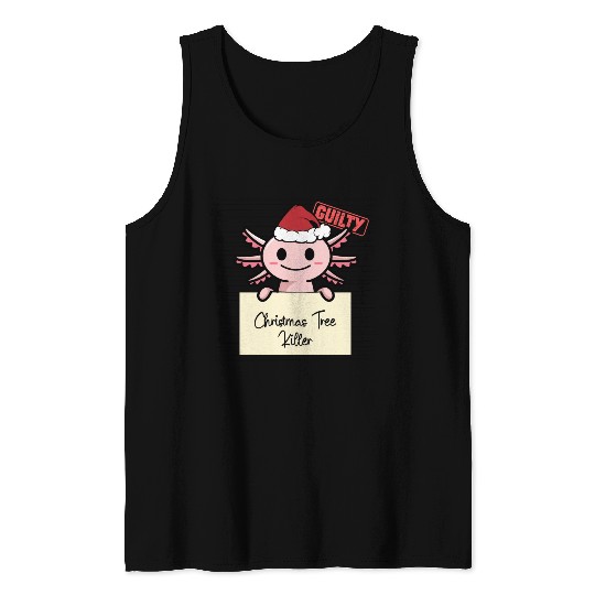 Axolotl christmas funny prison Tank Tops