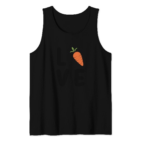 Carrot Love-Vegetable Love Tank Tops