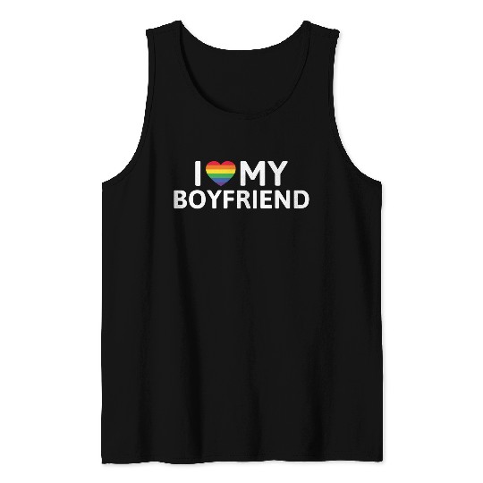 I Love My Boyfriend Tank Tops