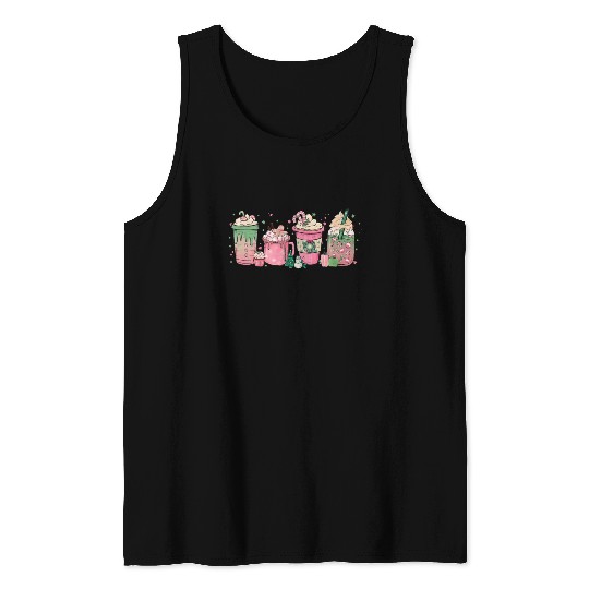 Hot Chocolate Cup Peppermint Mocha Tank Tops