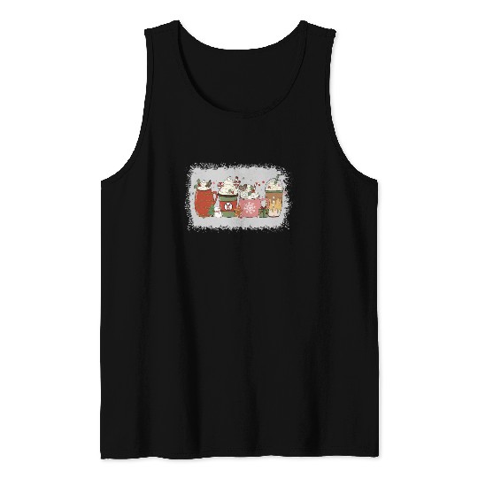 Christmas Hot Chocolate Peppermint Mocha Tank Tops