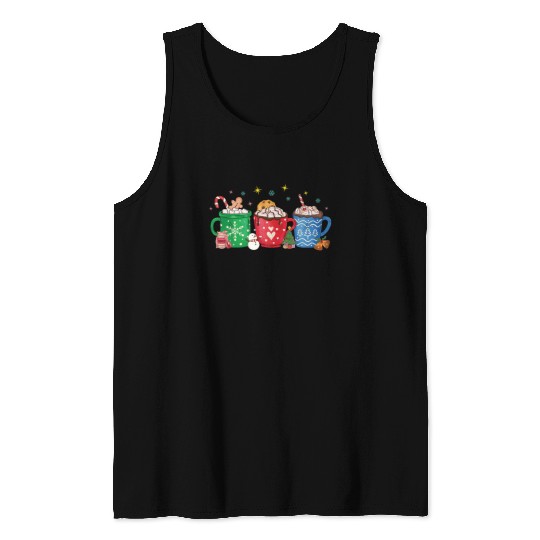Christmas Hot Chocolate Cup Tank Tops