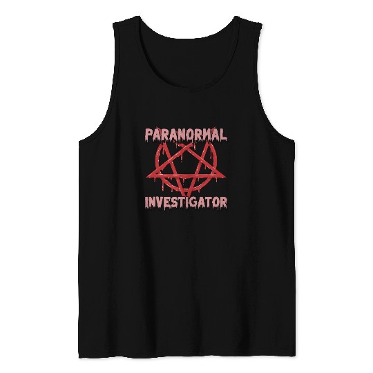 Ghost Hunting Paranormal Investigator Tank Tops