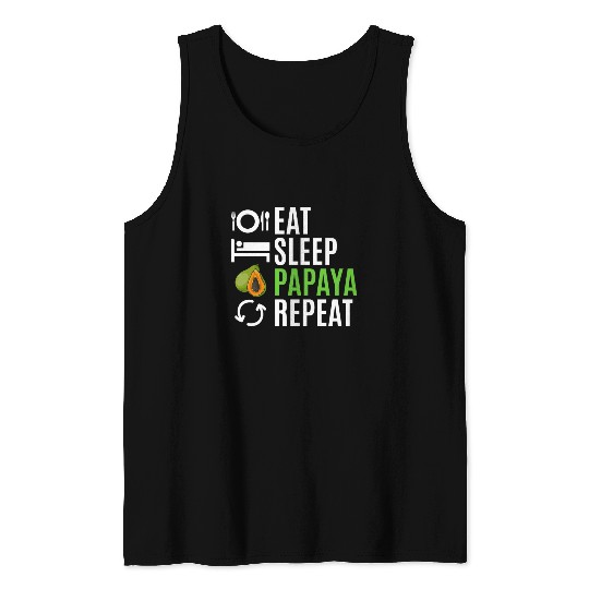 Eat Sleep Papaya Repeat Tank Tops