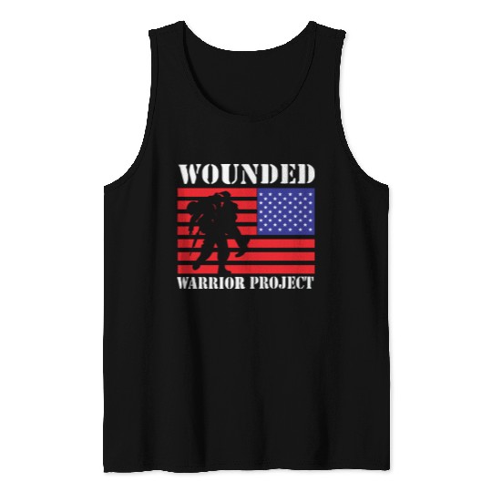 Wounded Warrior Project Us Flag Tank Tops