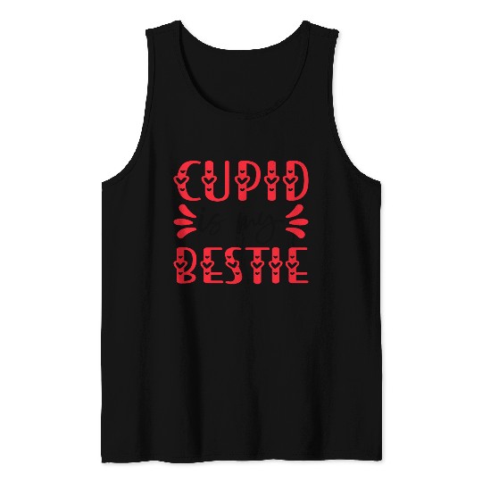 Cupid is My Bestie Tank Tops