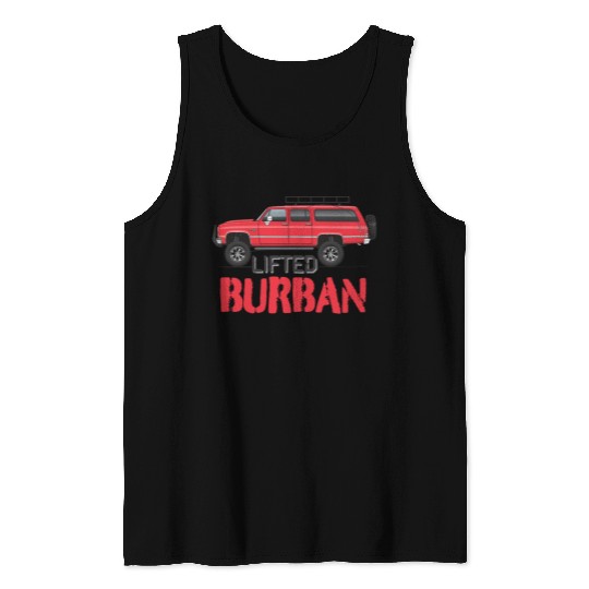 burban Cardinal Red Tank Tops