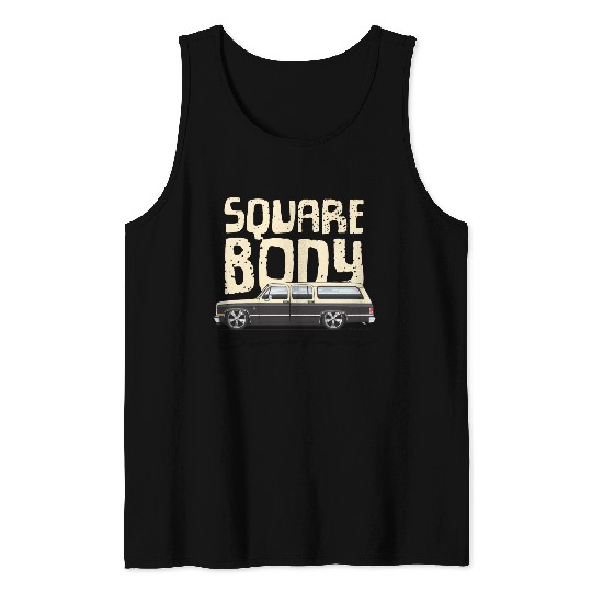 square body Santa Fe Tan Tank Tops