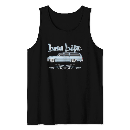 low life Light Blue Tank Tops