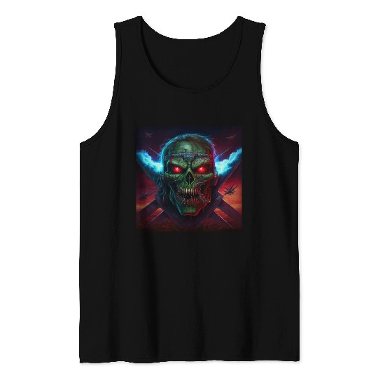 ZOMBIE IRON MAIDEN (version 14) Tank Tops