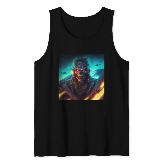 ZOMBIE IRON MAIDEN (version 13) Tank Tops