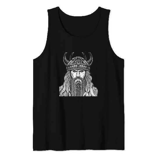 Viking Warrior Valhalla Norman Odin Tank Tops