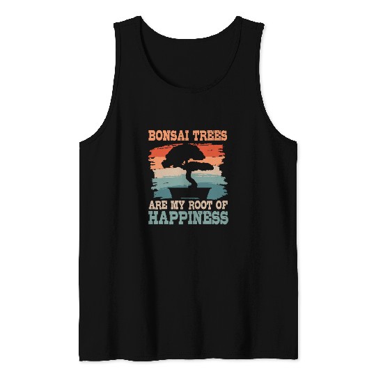 Bonsai Tree Root Of Happiness Tank Tops