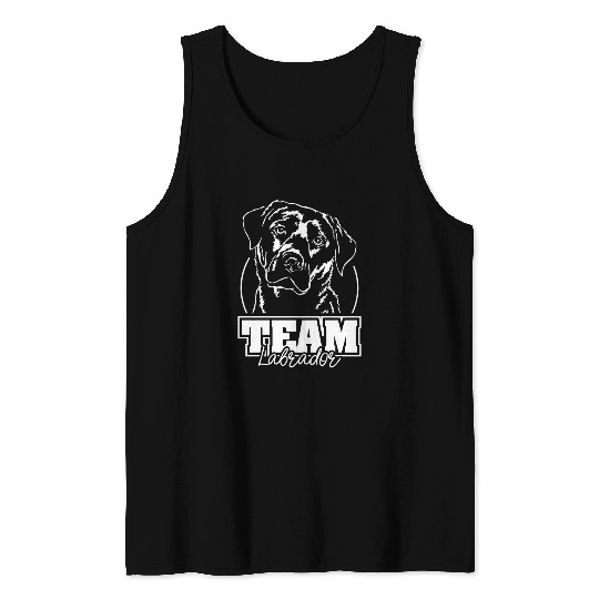 Team Labrador Retriever dog mom hound Tank Tops