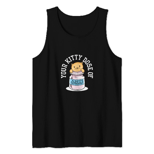 Antidepressant Kitten Medicine Cat Owner Tank Tops
