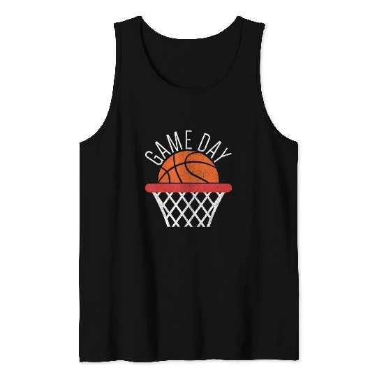 Game Day Basketball Lover Basketball Player Tank Tops