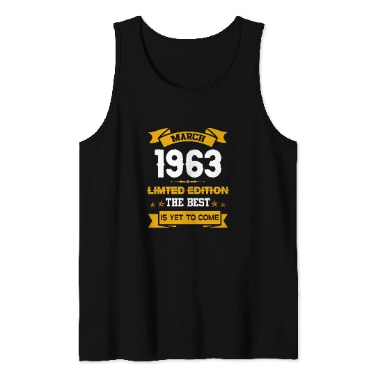 March 1963 Birthday Surprise Tank Tops