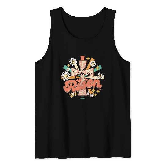 He is risen Mathew 28:06 Tank Tops