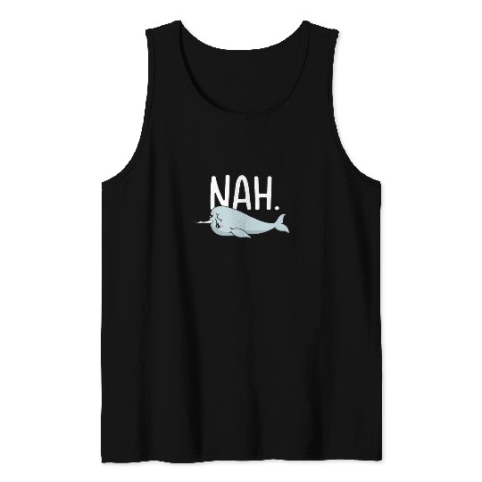 Procrastinating Narwhal Lover Aquatic Animals Tank Tops