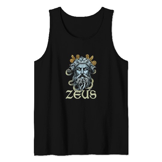 Greek God Zeus Greece Ancient Mythology Tank Tops