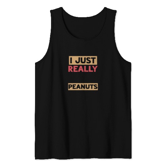 I Just Really Hate Peanuts Peanut Allergic Tank Tops