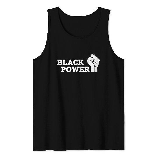Black Power Tank Tops