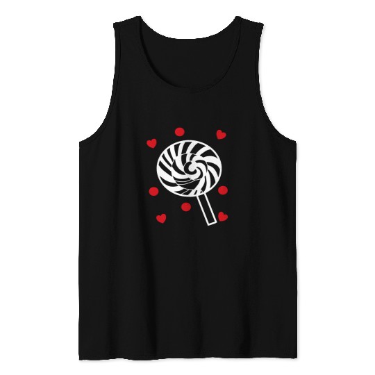 cute candy sweet lollipop lover Tank Tops