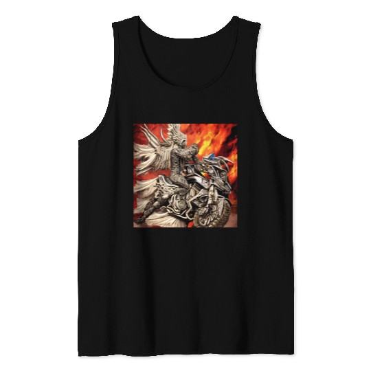 Devil Hellfire Riding Motorcycle Tank Tops