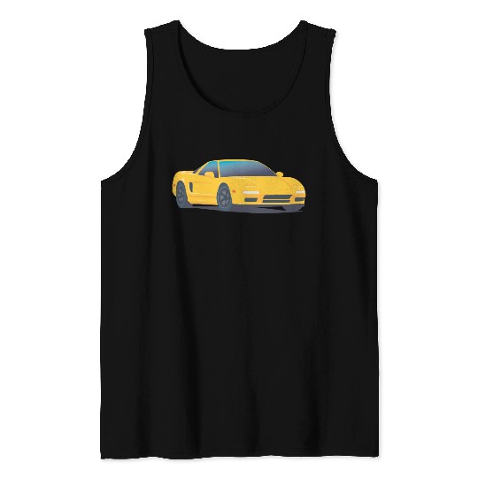 Yellow super car Tank Tops