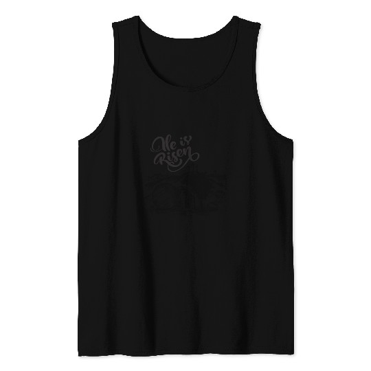 He Is Risen - Black Drawing HD Tank Tops