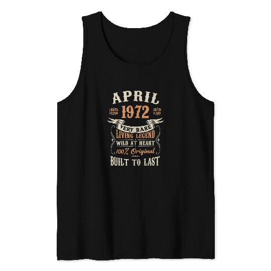 April 1972 Birthday Surprise Tank Tops
