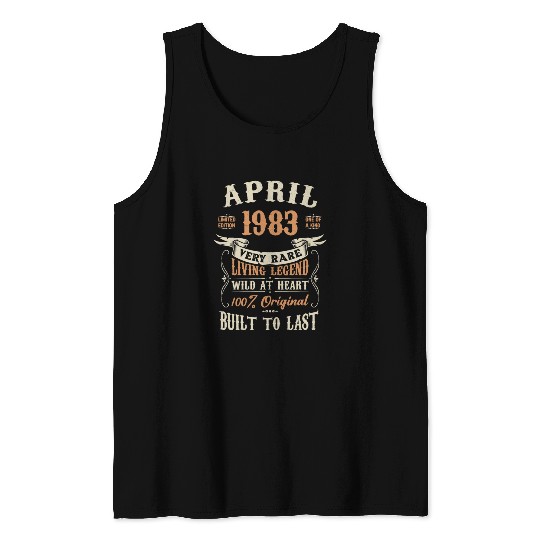 April 1983 Birthday Surprise Tank Tops