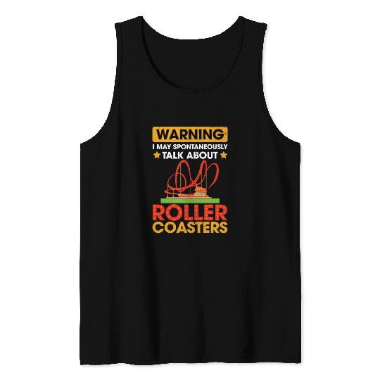 Vintage Roller Coaster Roller Coaster Lover Tank Tops