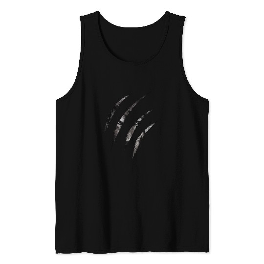 claws mark | Pack of Alpha Wolf were here Tank Tops