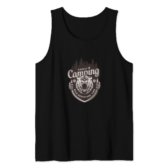 FOREST CAMPING WILD ADVENTURE TIME Tank Tops