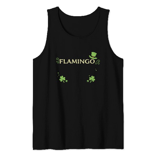 Flamingo - St. Patrick's Day Tank Tops