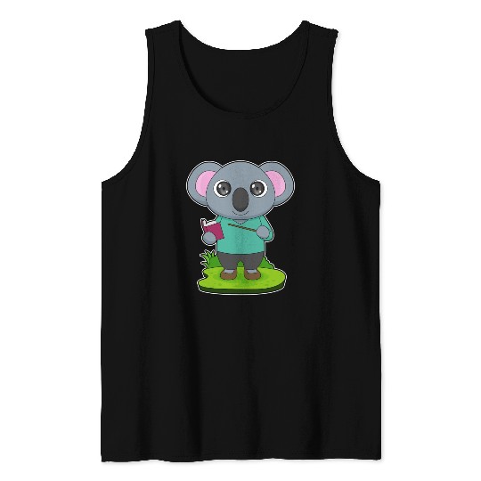 Koala Teacher Pointer Tank Tops