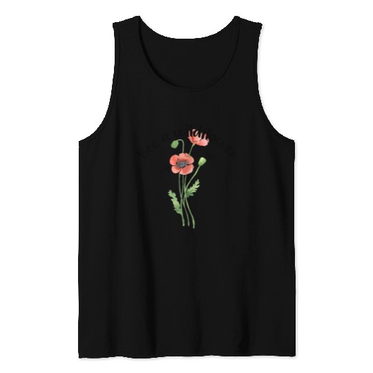 Bee a wildflower, poppies Tank Tops