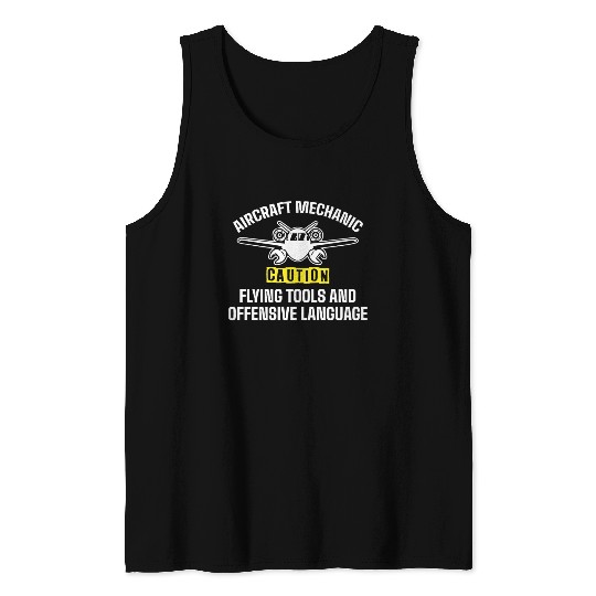 Aircraft Mechanic Tank Tops