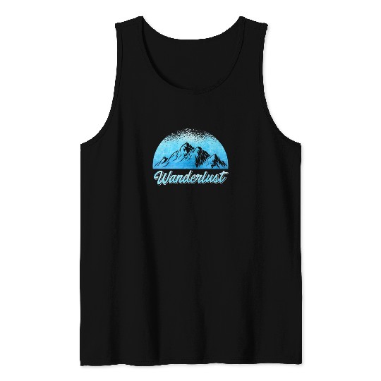 Wanderlust Mountaineer Hiker Summit sport Tank Tops