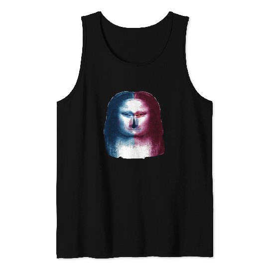 Monalisa Concept Leonardo Da Vinci Tank Tops