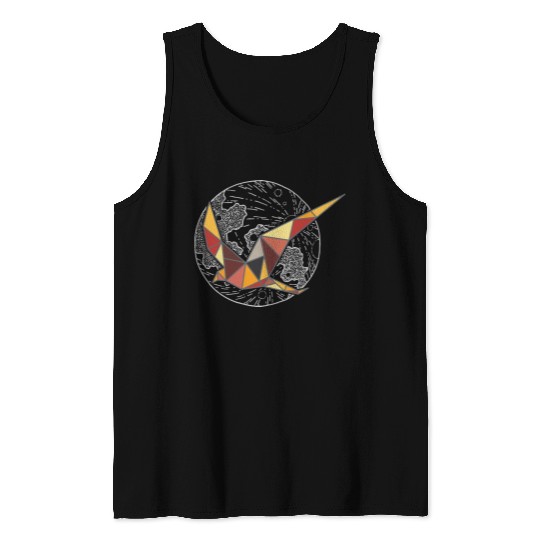 geometric bird Tank Tops