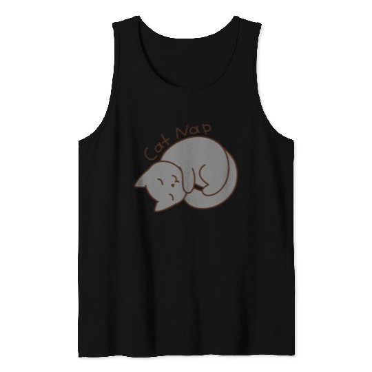 Cat Nap Tank Tops