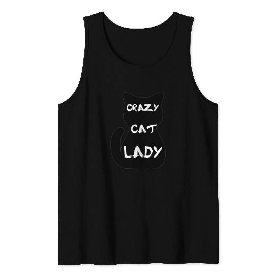 Crazy cat lady Tank Tops