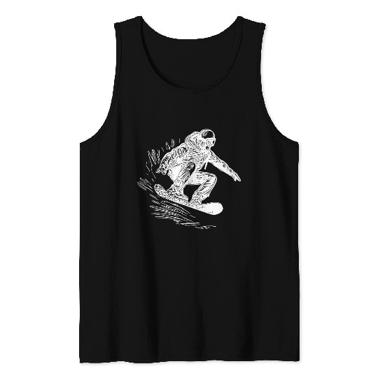Snowboarding Jump Style Crass Snowboard Move Tank Tops