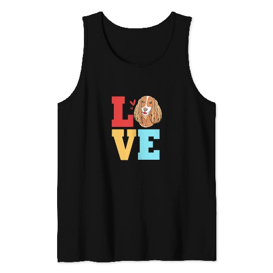 Dog Owner Love Cocker Spaniel Lover Tank Tops